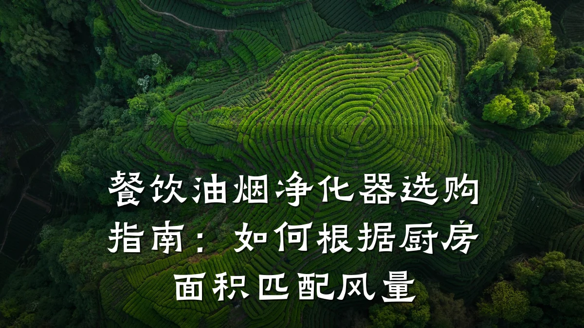 餐饮油烟净化器选购指南：如何根据厨房面积匹配风量