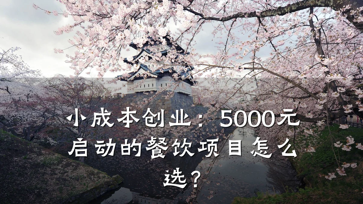 小成本创业：5000元启动的餐饮项目怎么选？