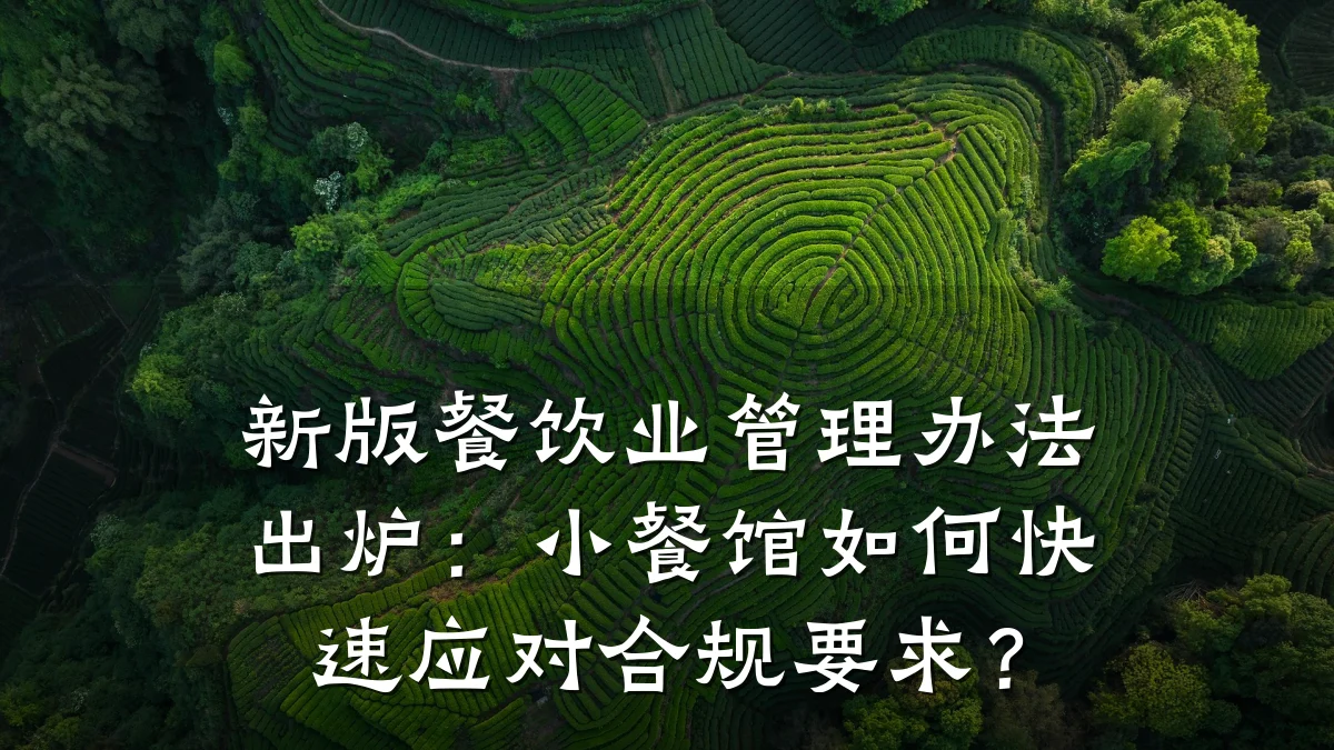 新版餐饮业管理办法出炉：小餐馆如何快速应对合规要求？