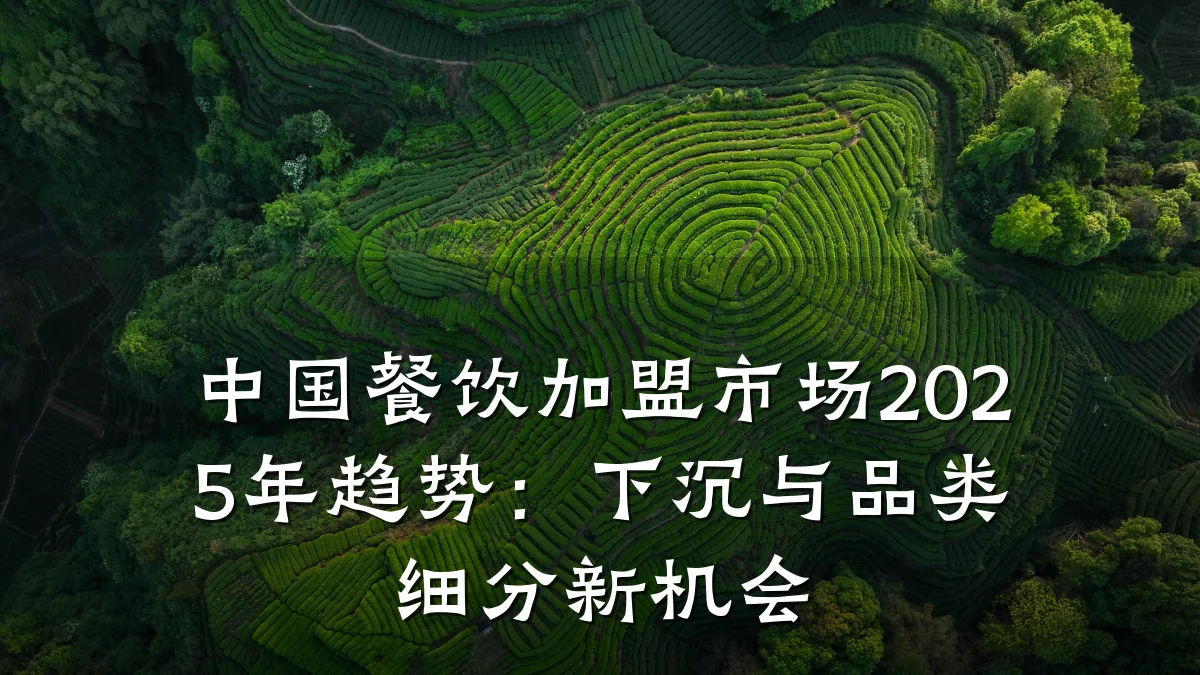 中国餐饮加盟市场2025年趋势：下沉与品类细分新机会