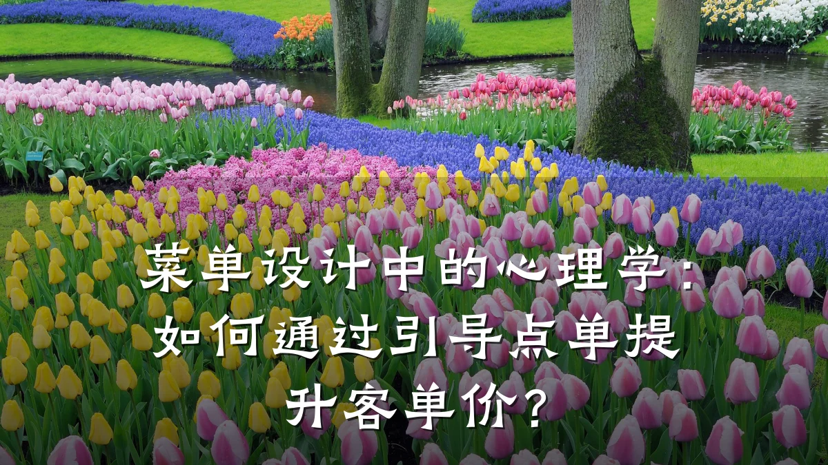 菜单设计中的心理学：如何通过引导点单提升客单价？
