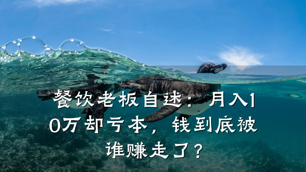 餐饮老板自述：月入10万却亏本，钱到底被谁赚走了？