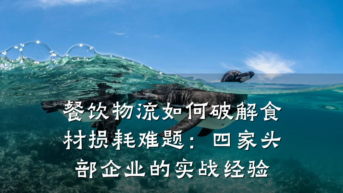餐饮物流如何破解食材损耗难题：四家头部企业的实战经验