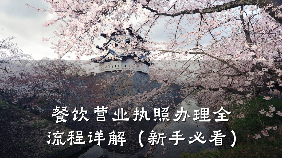餐饮营业执照办理全流程详解（新手必看）