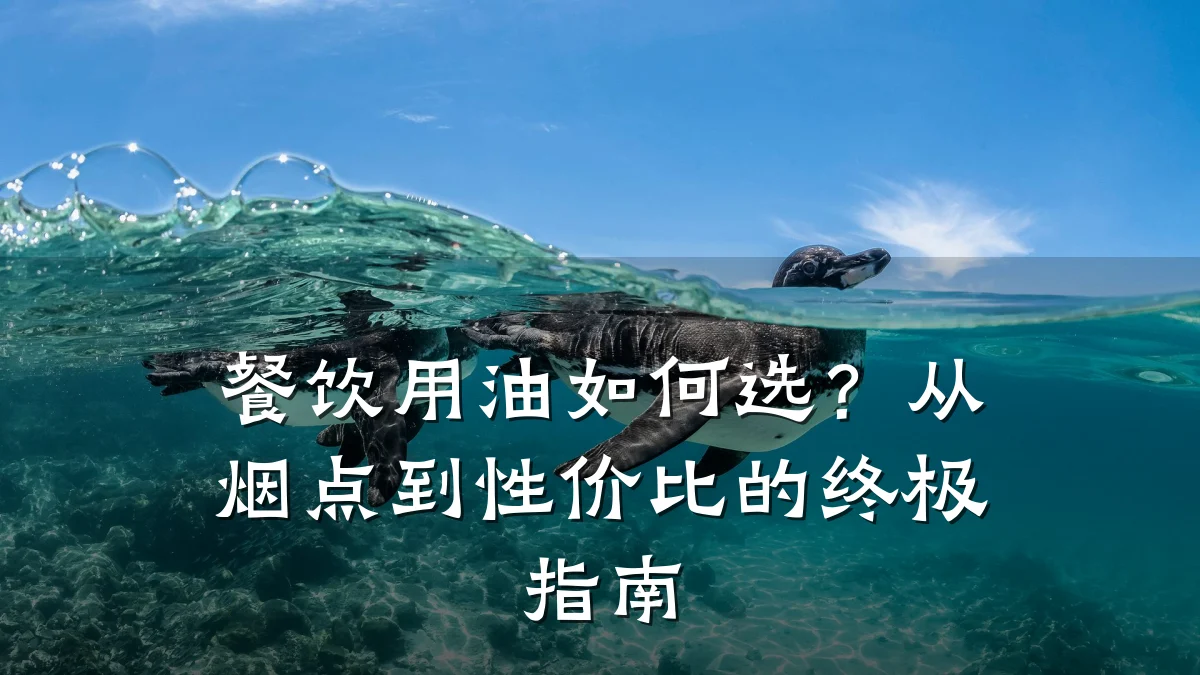餐饮用油如何选？从烟点到性价比的终极指南