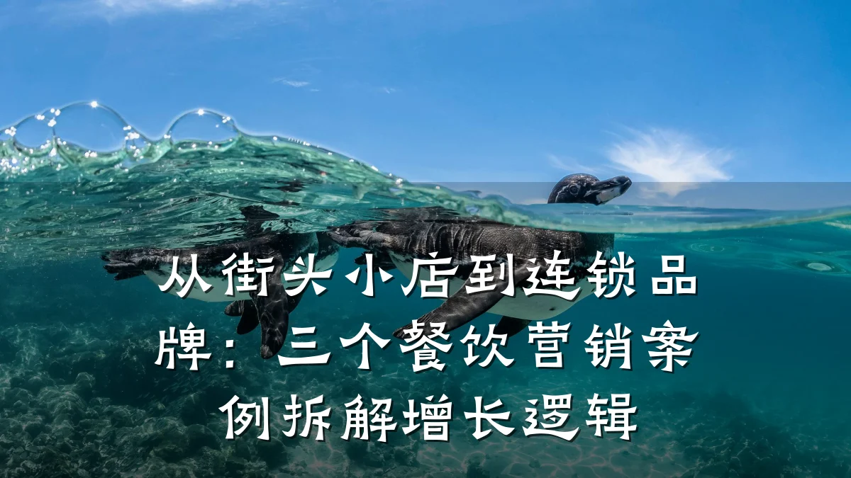 从街头小店到连锁品牌：三个餐饮营销案例拆解增长逻辑