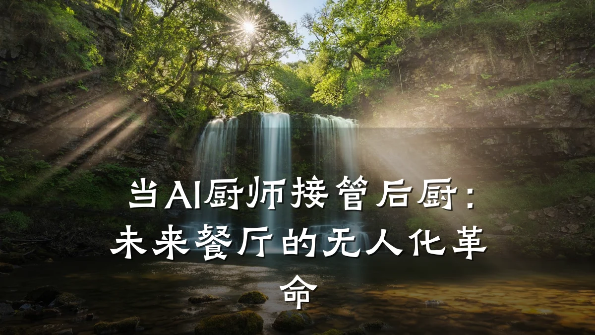 当AI厨师接管后厨：未来餐厅的无人化革命