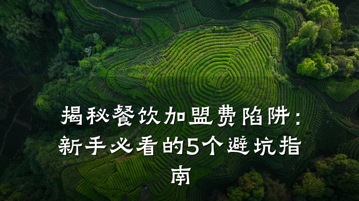 揭秘餐饮加盟费陷阱:新手必看的5个避坑指南