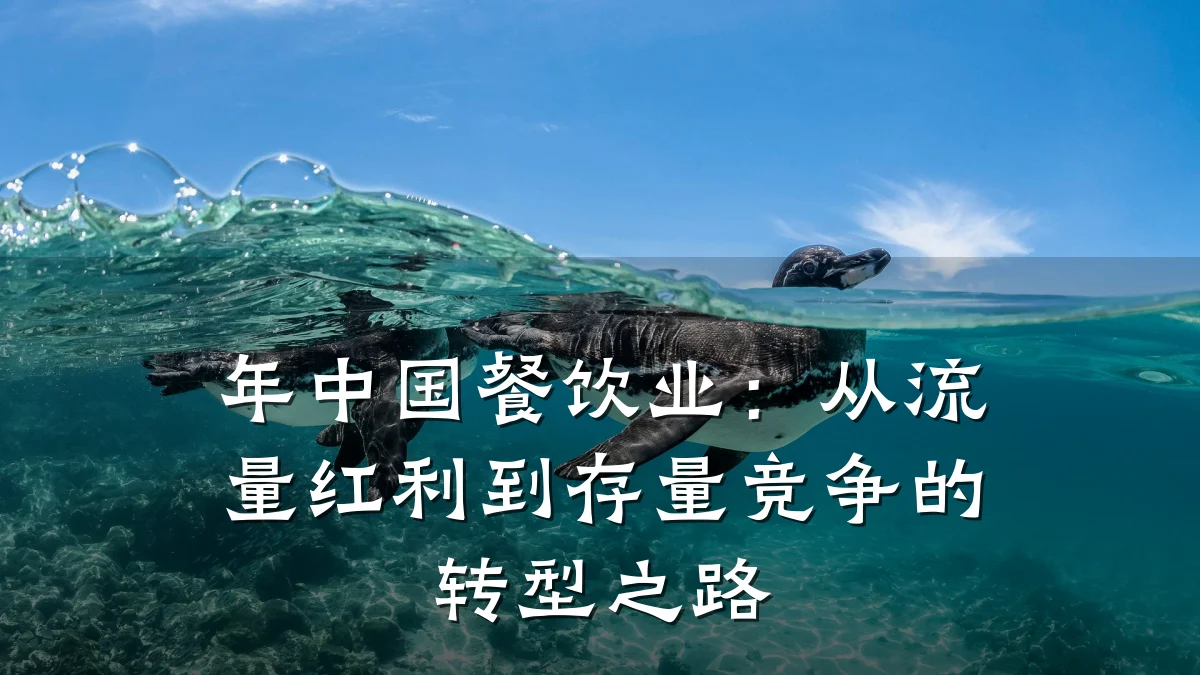 年中国餐饮业：从流量红利到存量竞争的转型之路