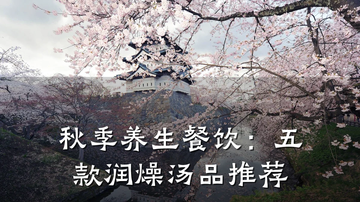 秋季养生餐饮:五款润燥汤品推荐