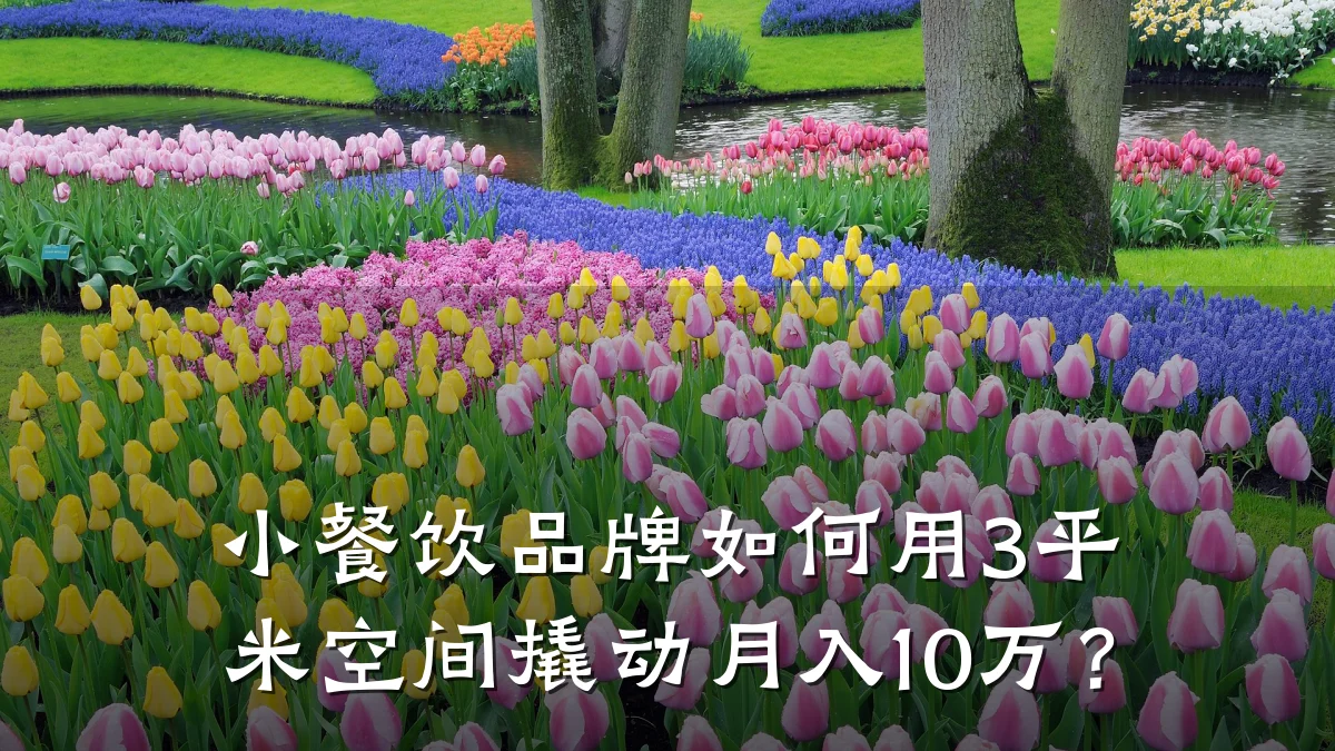 小餐饮品牌如何用3平米空间撬动月入10万？