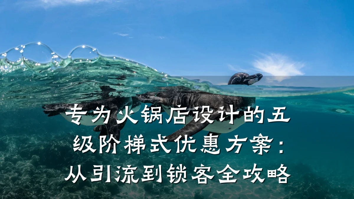 专为火锅店设计的五级阶梯式优惠方案：从引流到锁客全攻略