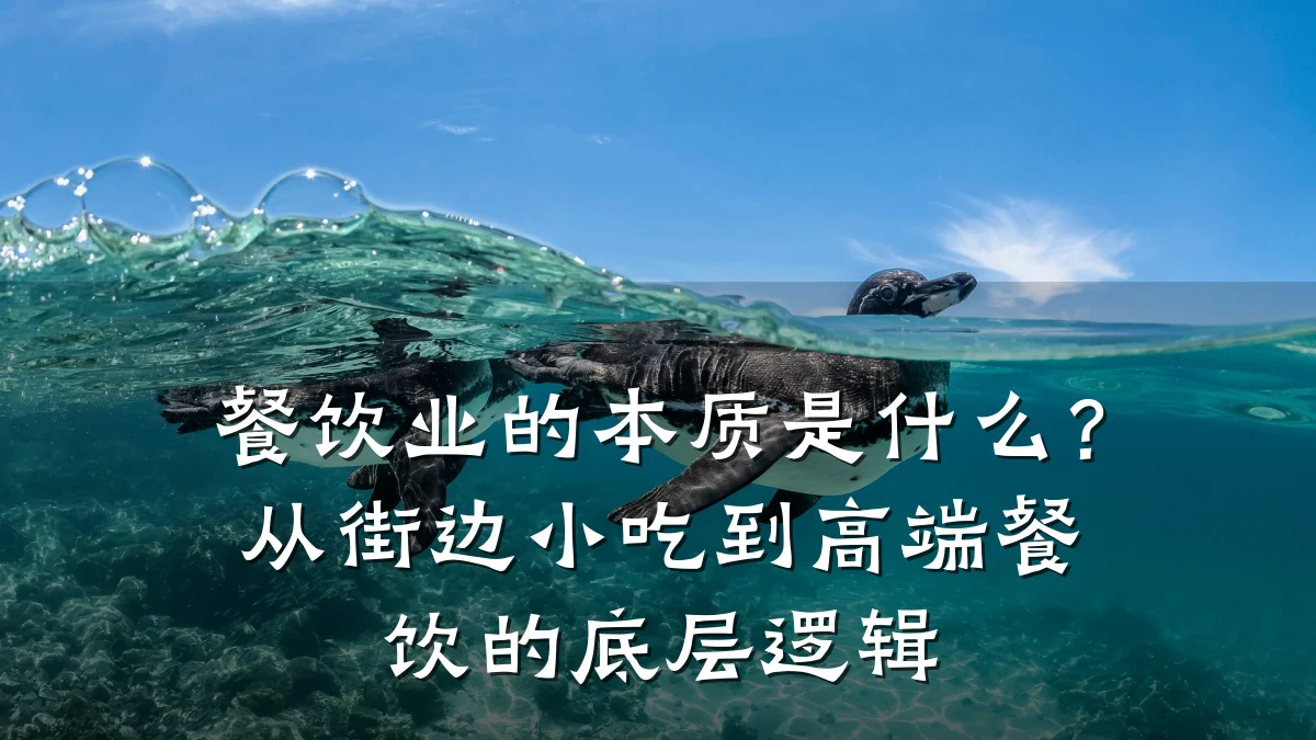 餐饮业的本质是什么？从街边小吃到高端餐饮的底层逻辑