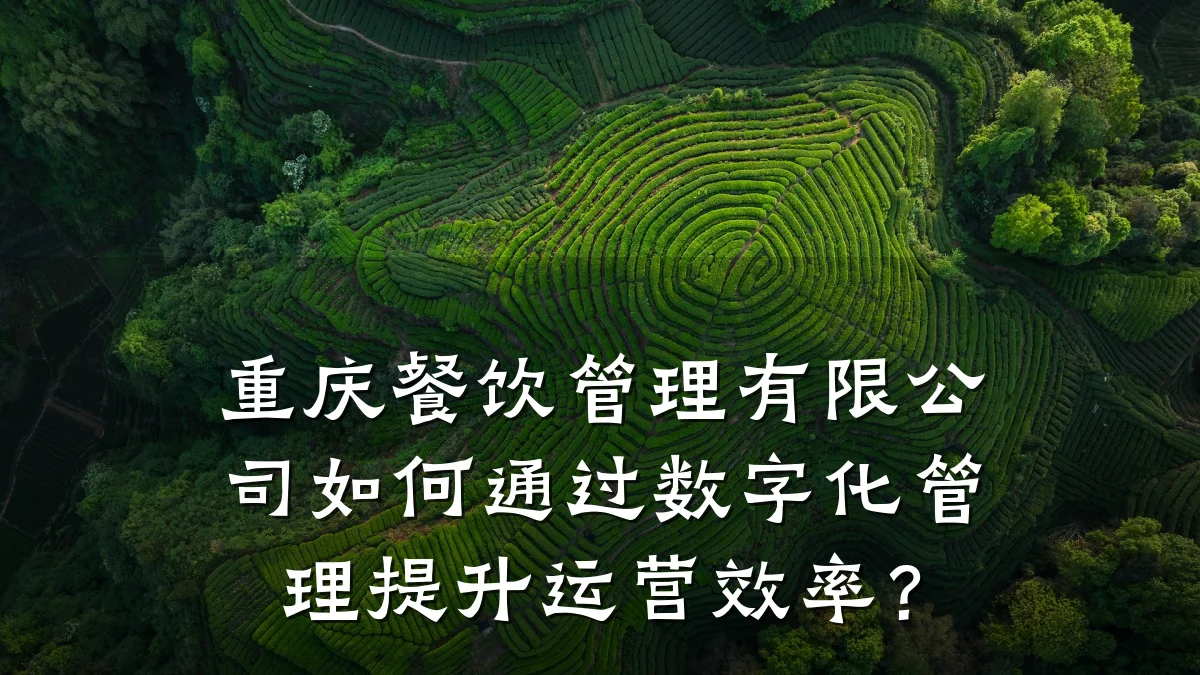 重庆餐饮管理有限公司如何通过数字化管理提升运营效率？