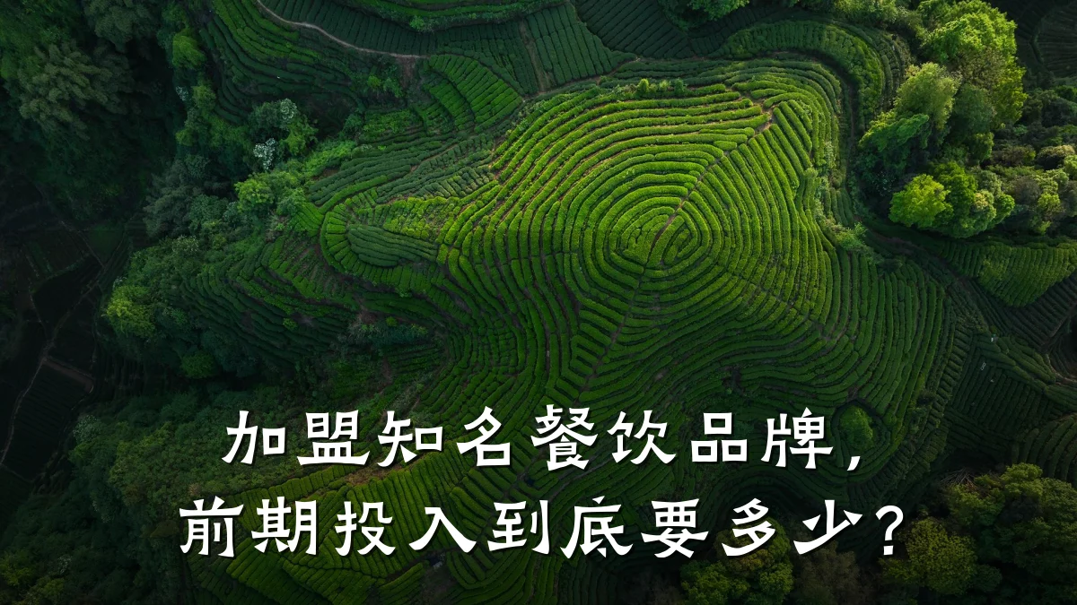 加盟知名餐饮品牌，前期投入到底要多少？