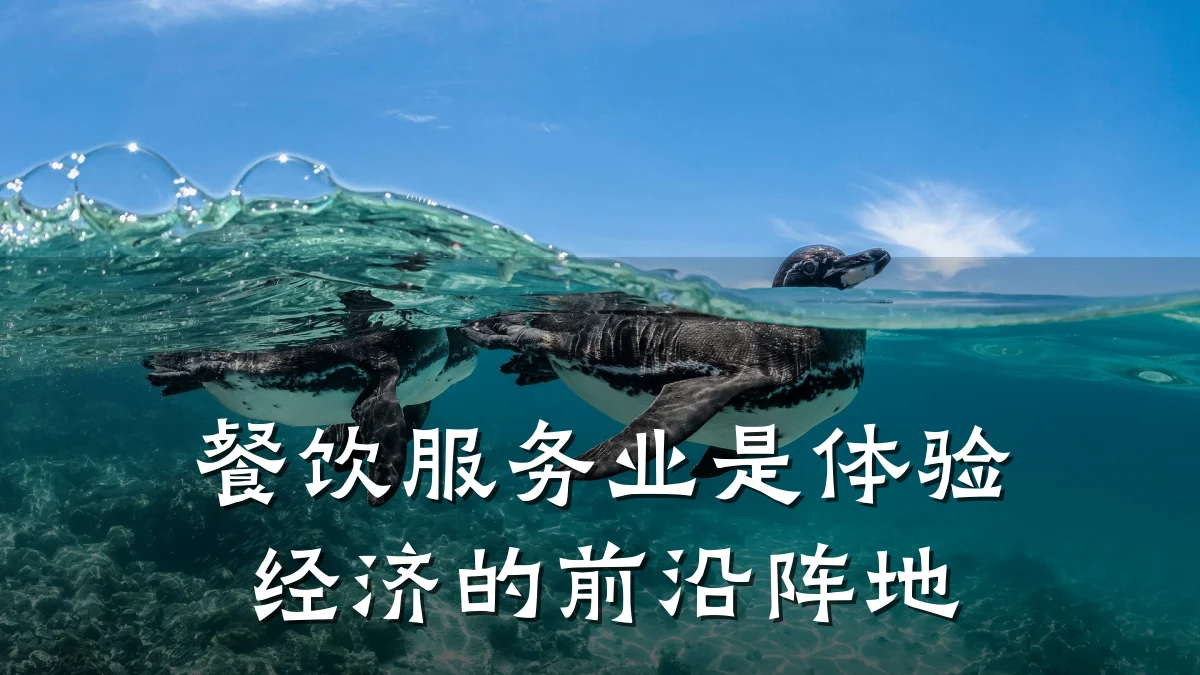 餐饮服务业是体验经济的前沿阵地