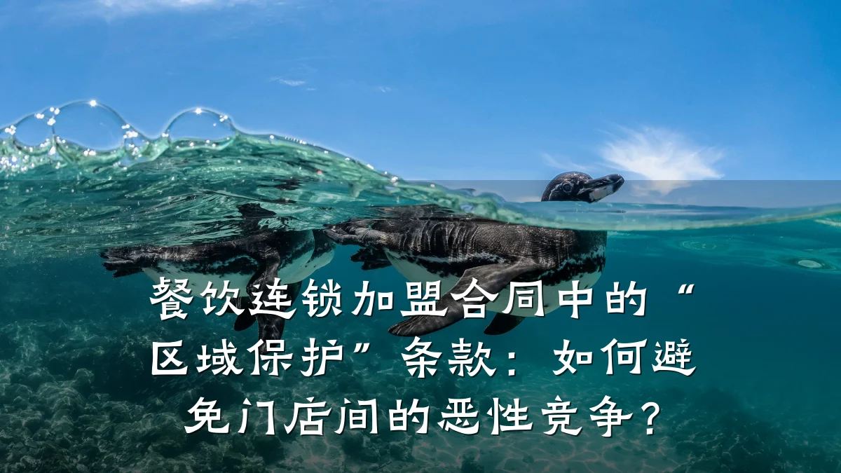 餐饮连锁加盟合同中的“区域保护”条款：如何避免门店间的恶性竞争？