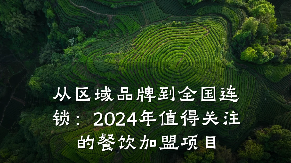 从区域品牌到全国连锁：2024年值得关注的餐饮加盟项目