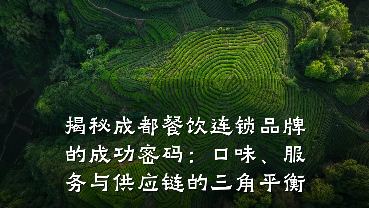 揭秘成都餐饮连锁品牌的成功密码：口味、服务与供应链的三角平衡