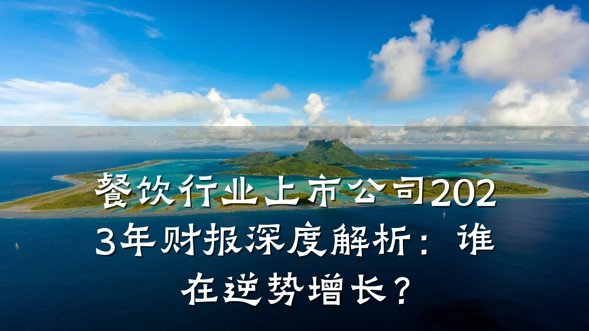 餐饮行业上市公司2023年财报深度解析：谁在逆势增长？