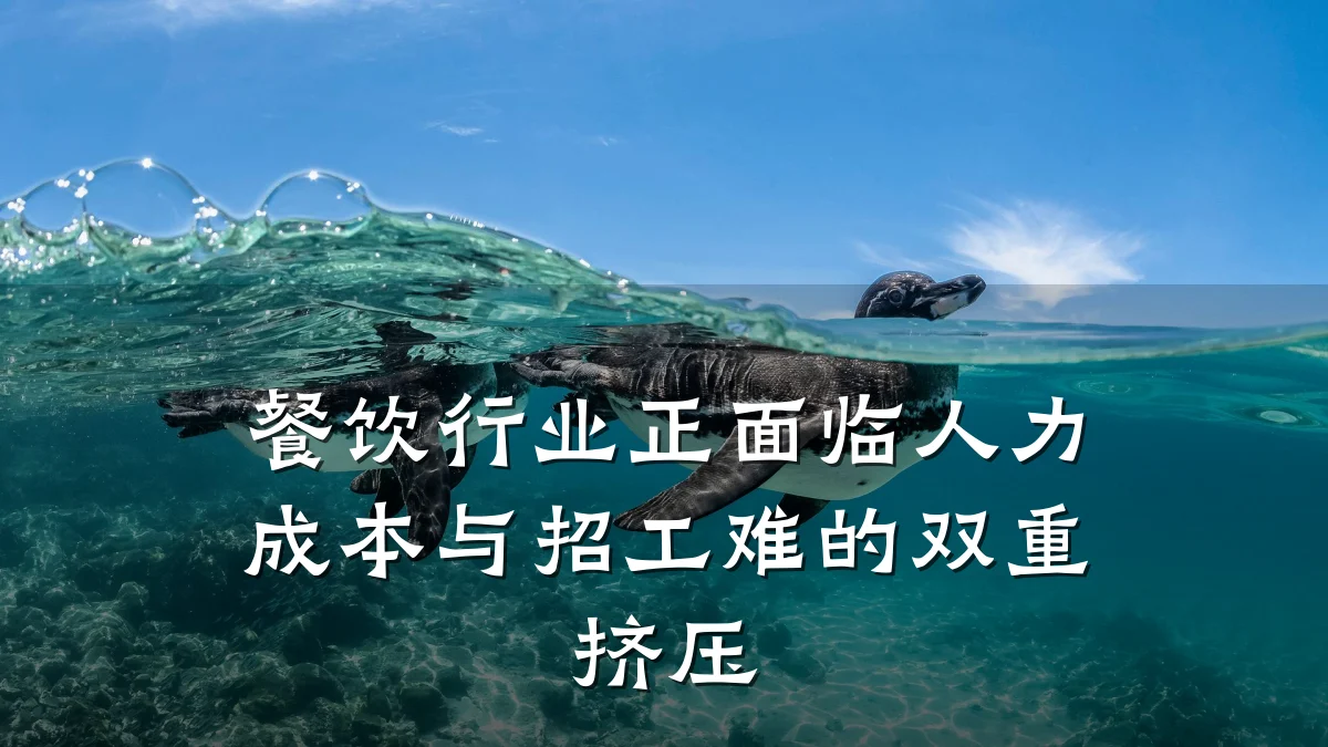 餐饮行业正面临人力成本与招工难的双重挤压