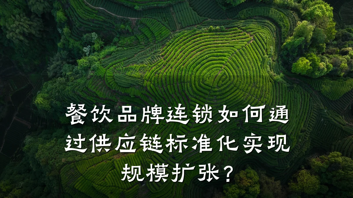 餐饮品牌连锁如何通过供应链标准化实现规模扩张？