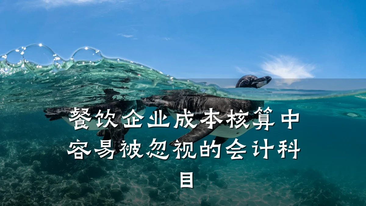 餐饮企业成本核算中容易被忽视的会计科目