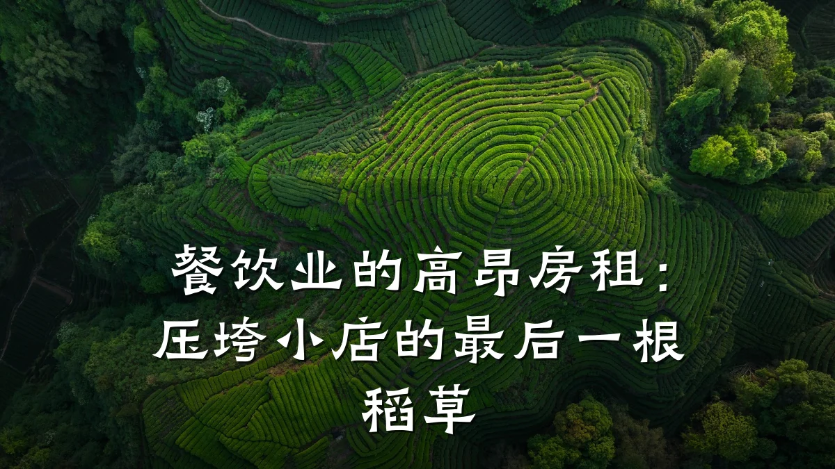 餐饮业的高昂房租：压垮小店的最后一根稻草