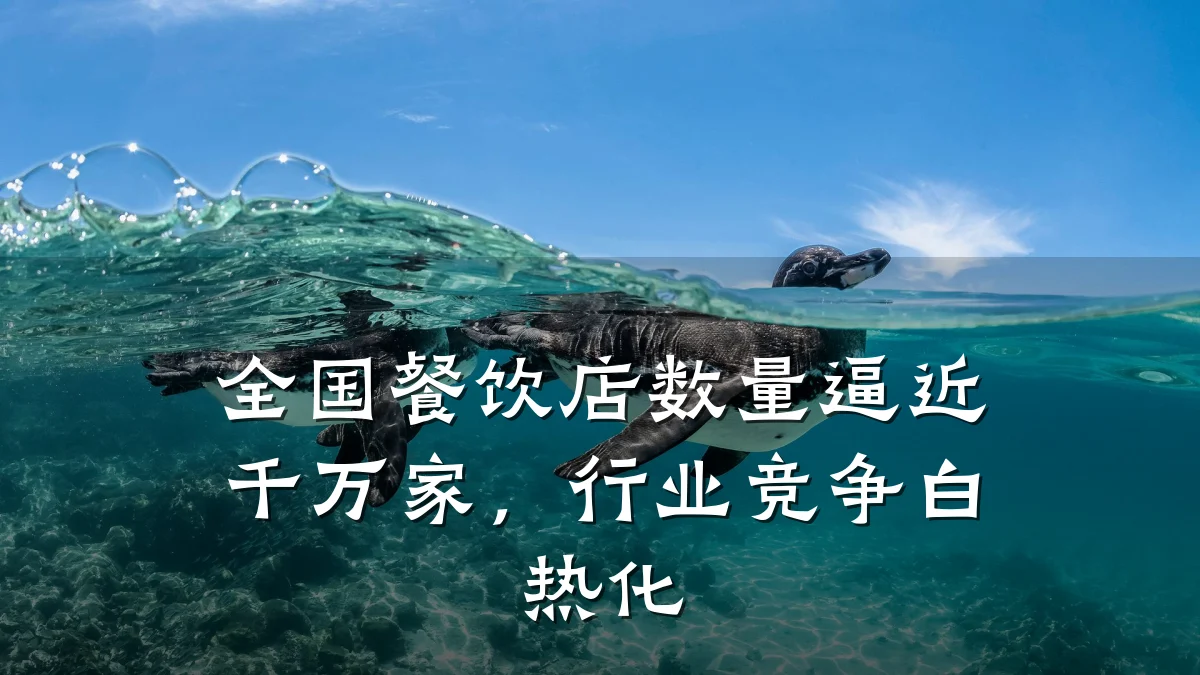 全国餐饮店数量逼近千万家，行业竞争白热化