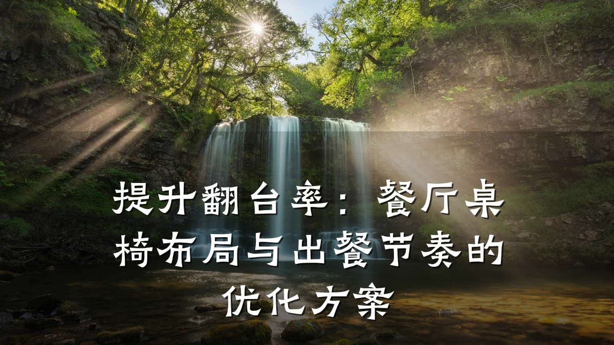 提升翻台率：餐厅桌椅布局与出餐节奏的优化方案