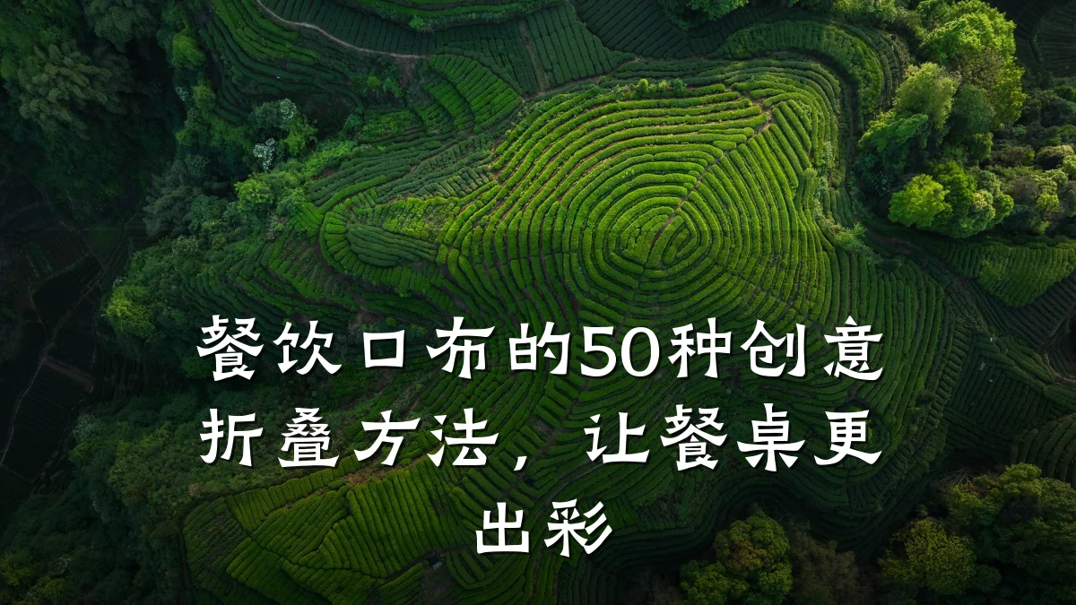 餐饮口布的50种创意折叠方法,让餐桌更出彩