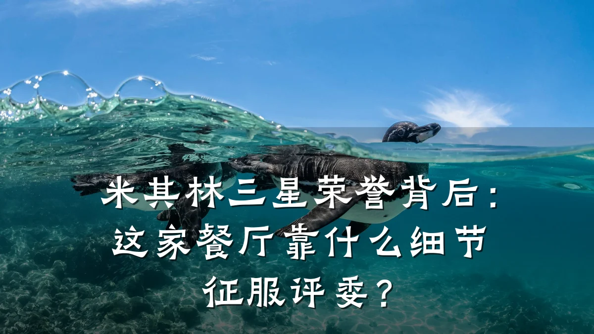 米其林三星荣誉背后：这家餐厅靠什么细节征服评委？