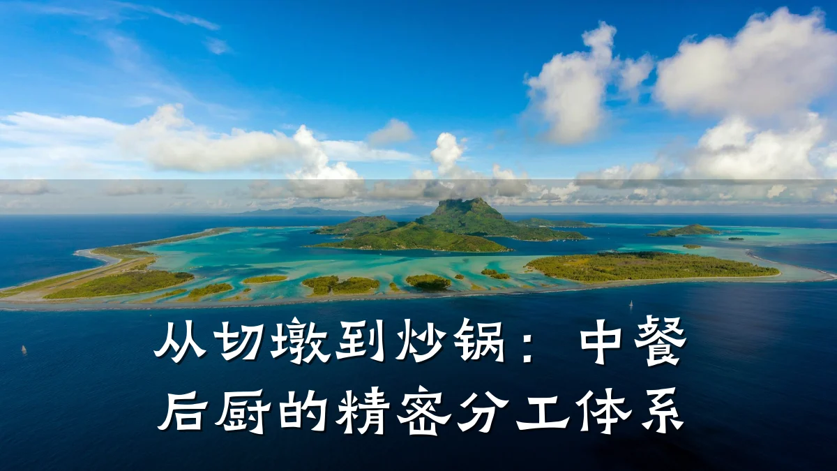 从切墩到炒锅：中餐后厨的精密分工体系