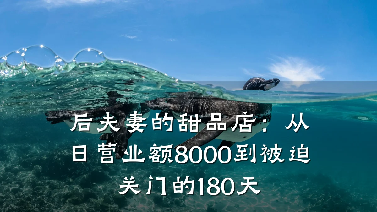 后夫妻的甜品店：从日营业额8000到被迫关门的180天
