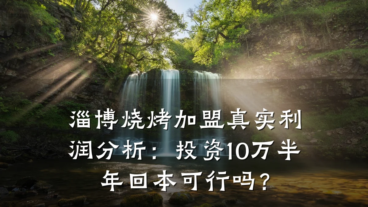 淄博烧烤加盟真实利润分析：投资10万半年回本可行吗？