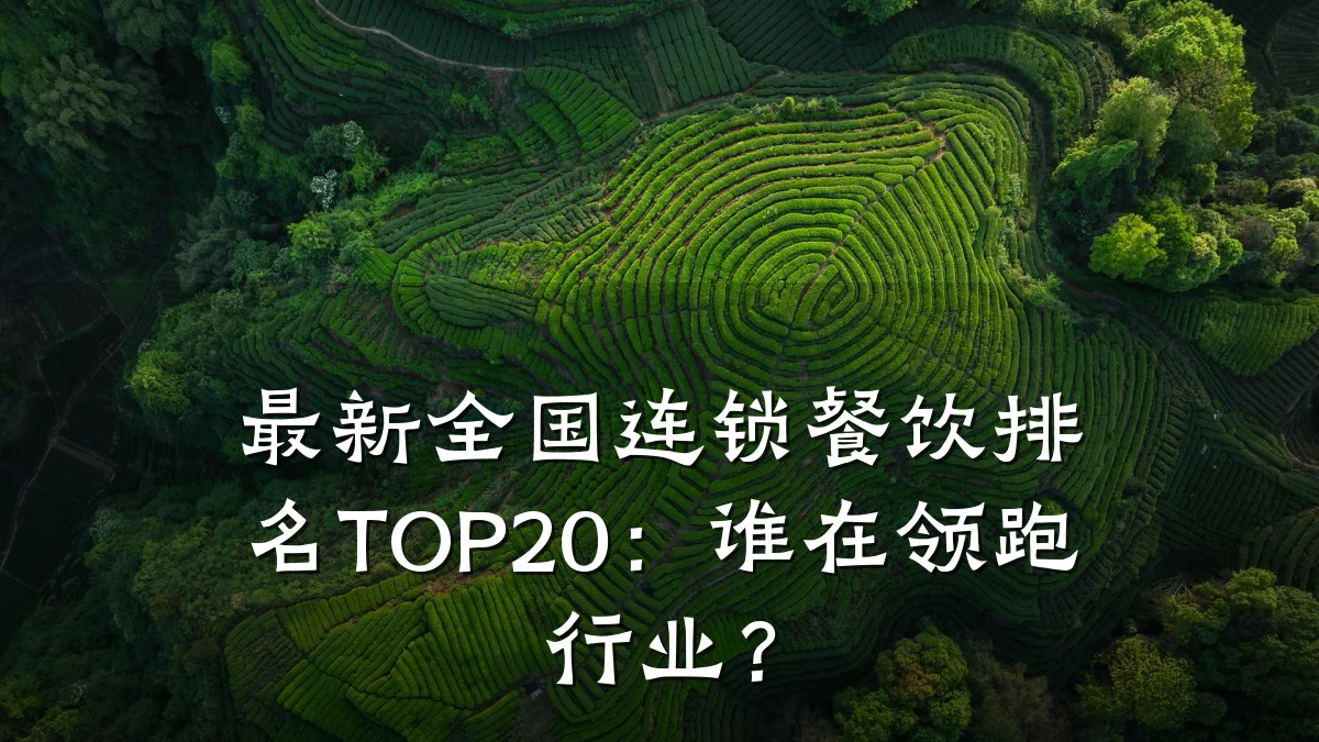 最新全国连锁餐饮排名TOP20：谁在领跑行业？