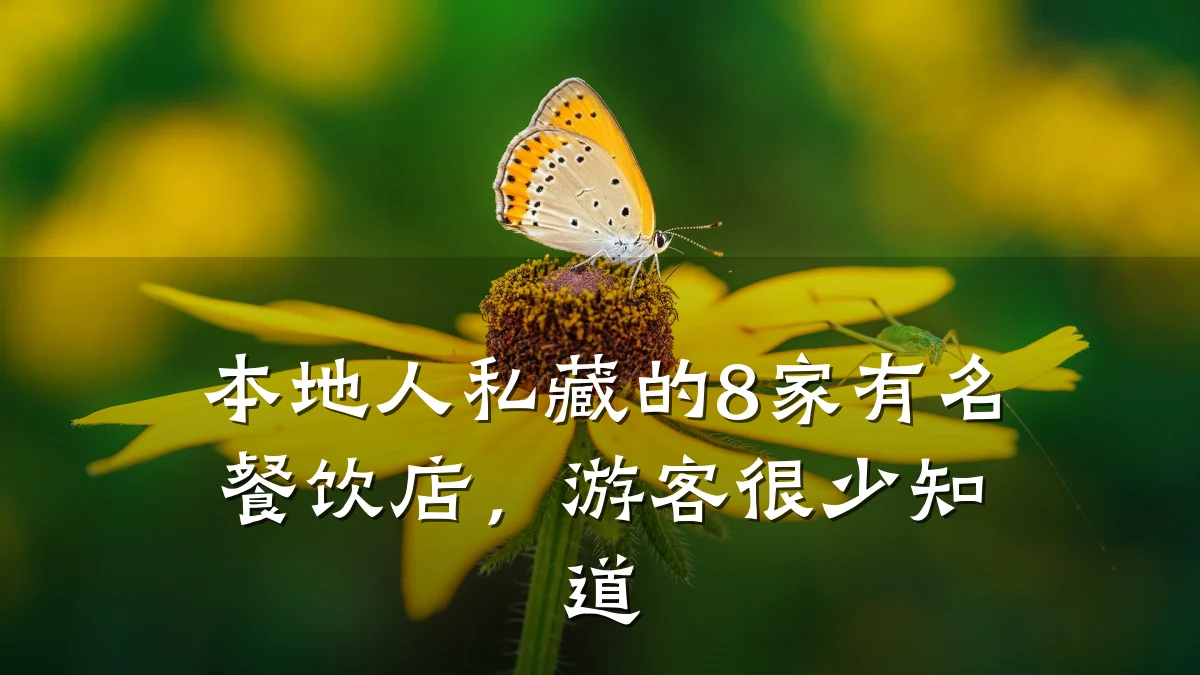 本地人私藏的8家有名餐饮店，游客很少知道
