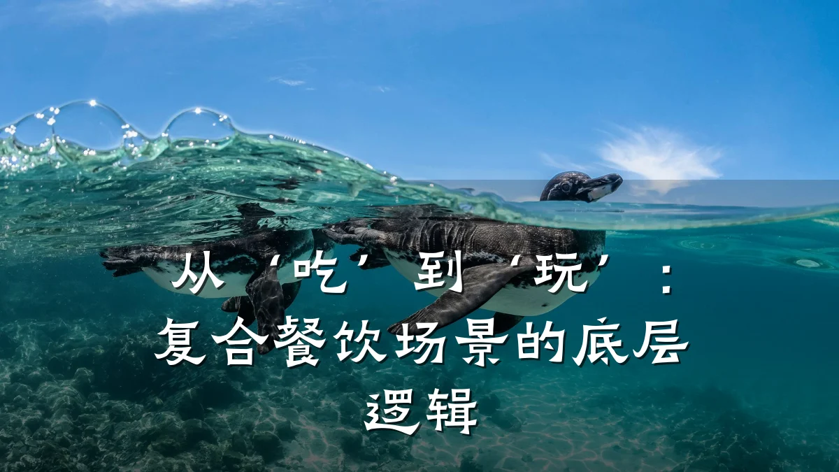 从‘吃’到‘玩’:复合餐饮场景的底层逻辑