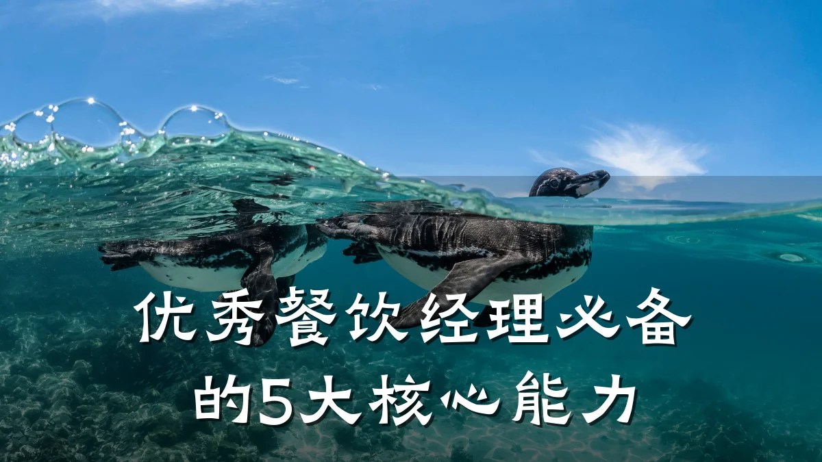 优秀餐饮经理必备的5大核心能力