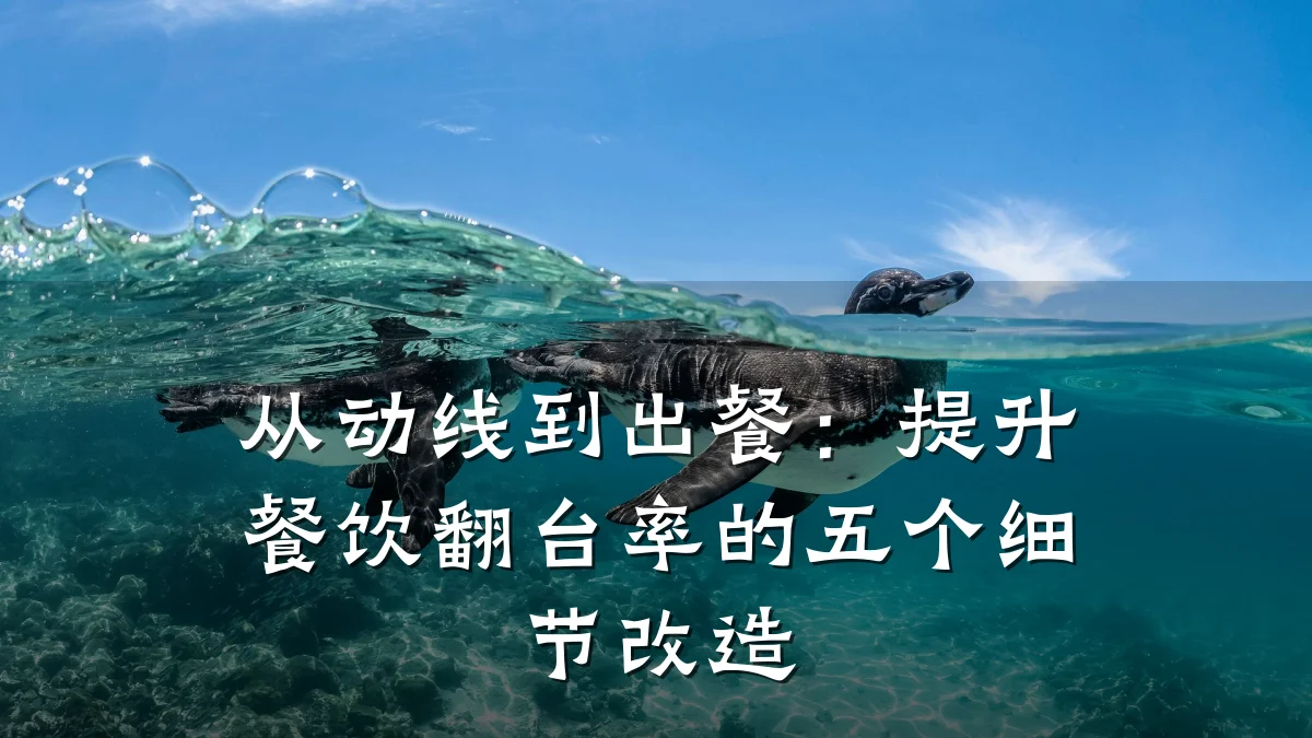 从动线到出餐：提升餐饮翻台率的五个细节改造
