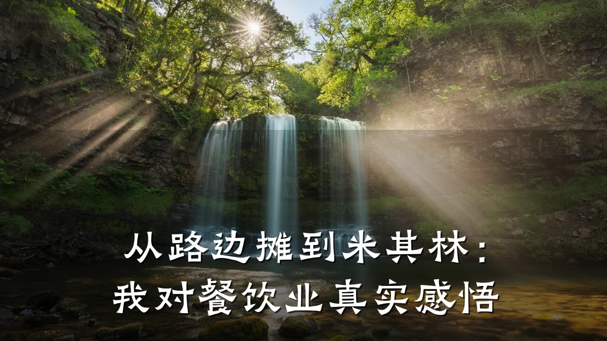 从路边摊到米其林：我对餐饮业真实感悟