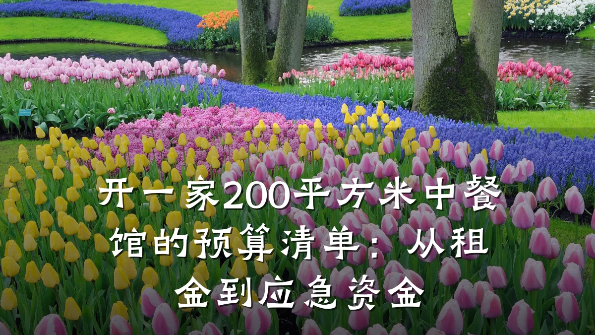 开一家200平方米中餐馆的预算清单：从租金到应急资金