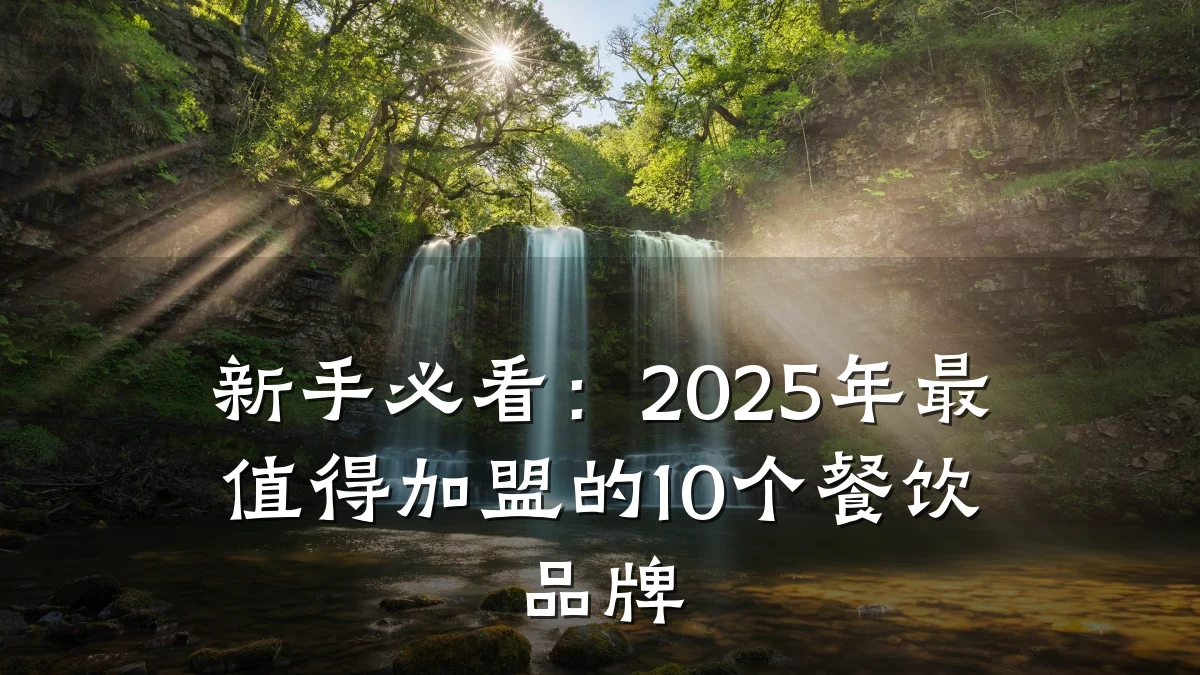 新手必看：2025年最值得加盟的10个餐饮品牌