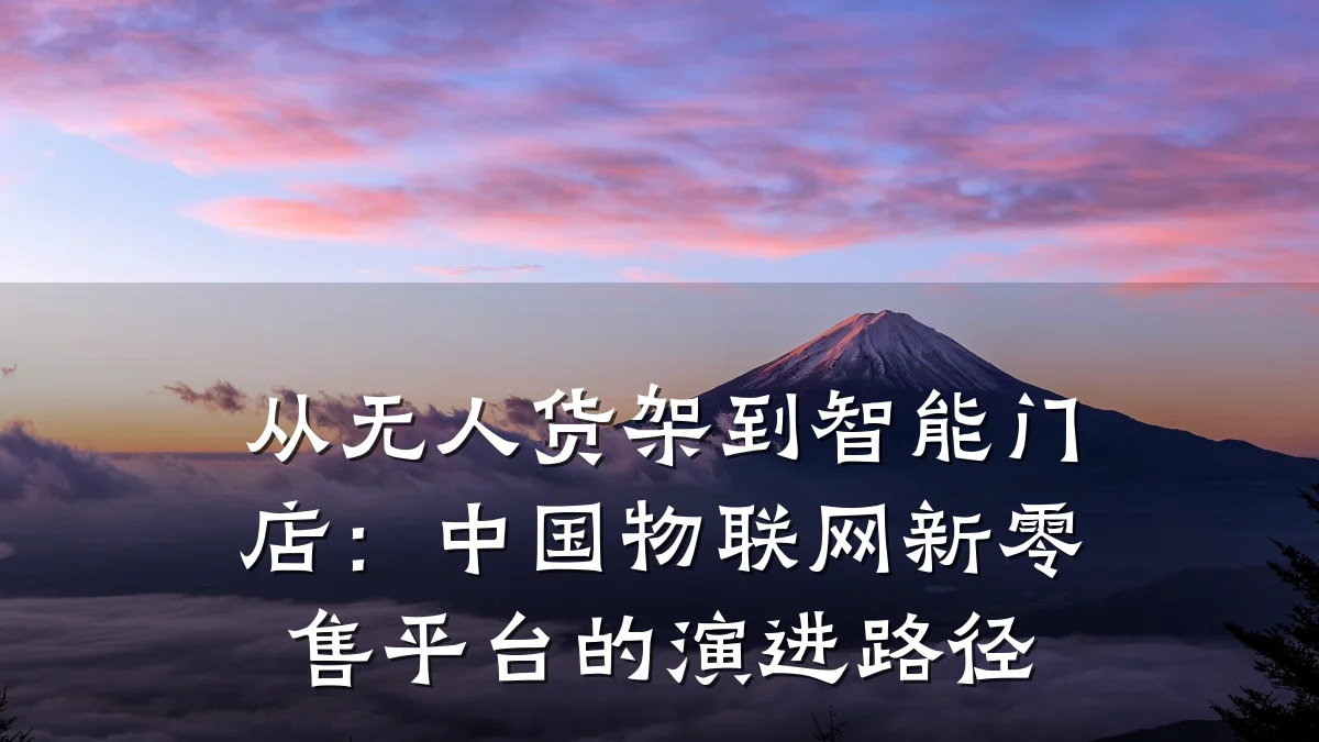 从无人货架到智能门店:中国物联网新零售平台的演进路径