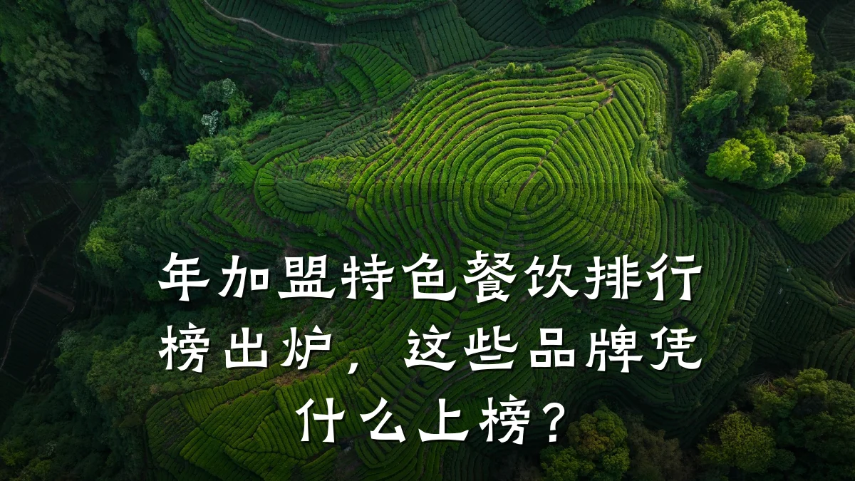 年加盟特色餐饮排行榜出炉，这些品牌凭什么上榜？