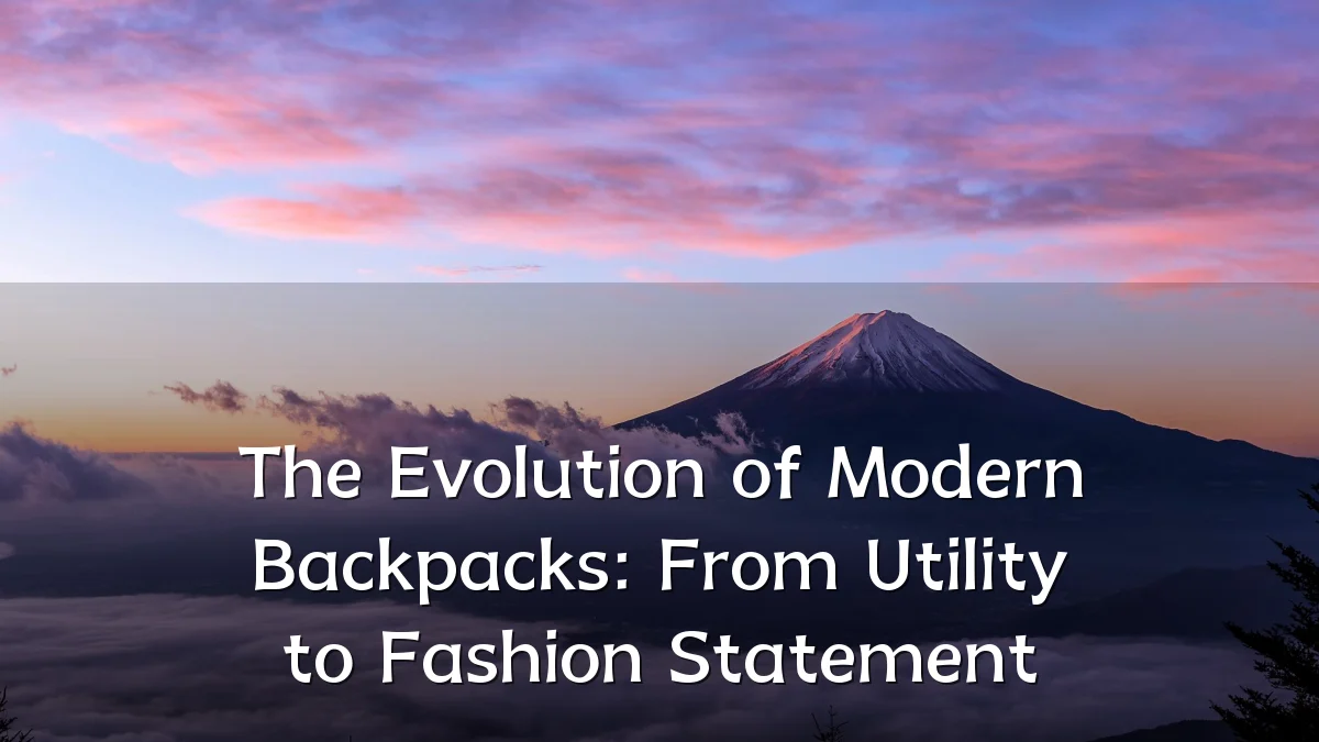 The Evolution of Modern Backpacks: From Utility to Fashion Statement