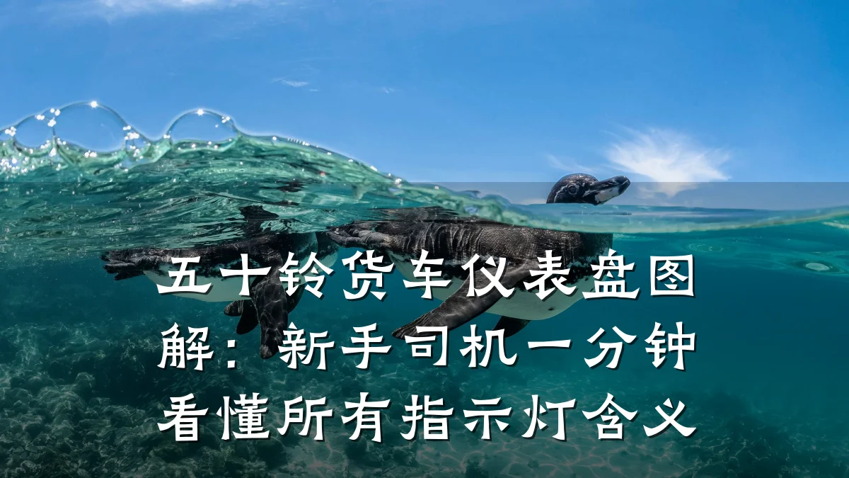 五十铃货车仪表盘图解:新手司机一分钟看懂所有指示灯含义