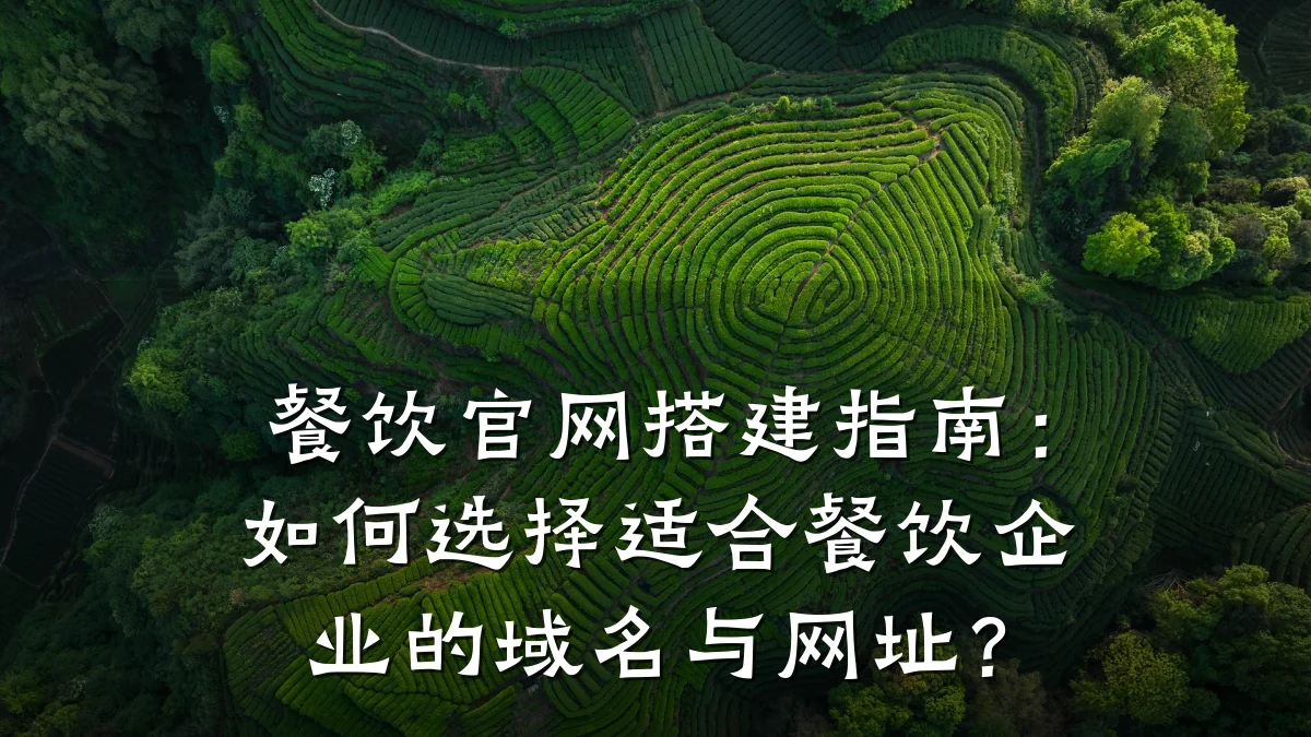 餐饮官网搭建指南：如何选择适合餐饮企业的域名与网址？