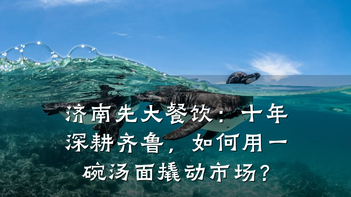 济南先大餐饮：十年深耕齐鲁，如何用一碗汤面撬动市场？