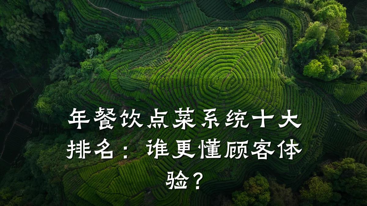 年餐饮点菜系统十大排名：谁更懂顾客体验？